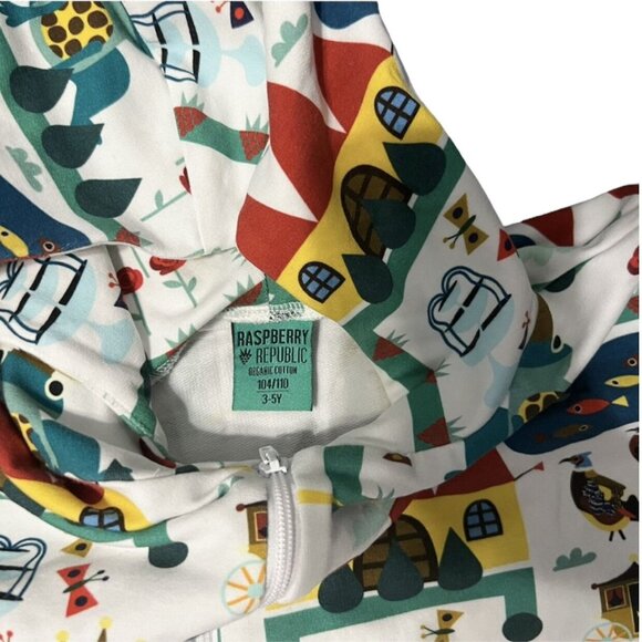 Raspberry Republic 104/110 3-5Y Royal Ribbit Frog Prince Romper - Picture 4 of 5